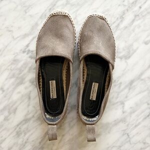Balenciaga Gray Suede Round Toe Espadrilles Size EU 37 /US  6.5 - 7